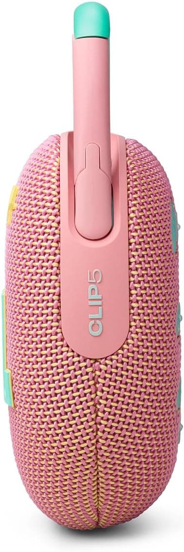 JBL Clip 5 Portable Bluetooth Speaker with Integrated Carabiner, Waterproof Design and 12-Hour Playtime, Pink - Image 5