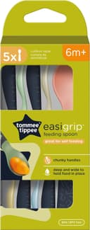 Tommee Tippee Easigrip Self-Feeding Weaning Spoons 6m+ – Pack of 5, Easy-Grip Handles, Steriliser & Dishwasher Safe thumbnail 2