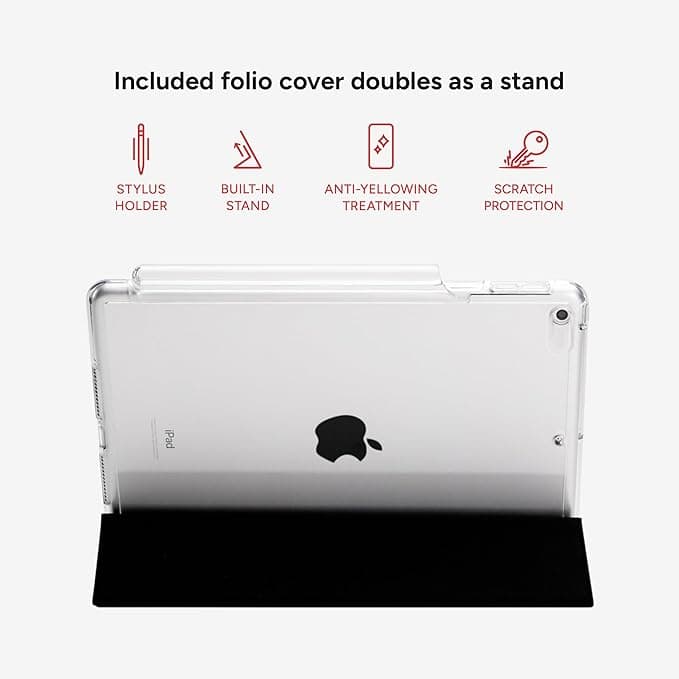 ZAGG Gear4 Crystal Palace Folio for iPad 10.2" 7/8/9 Gen – Clear - Image 3