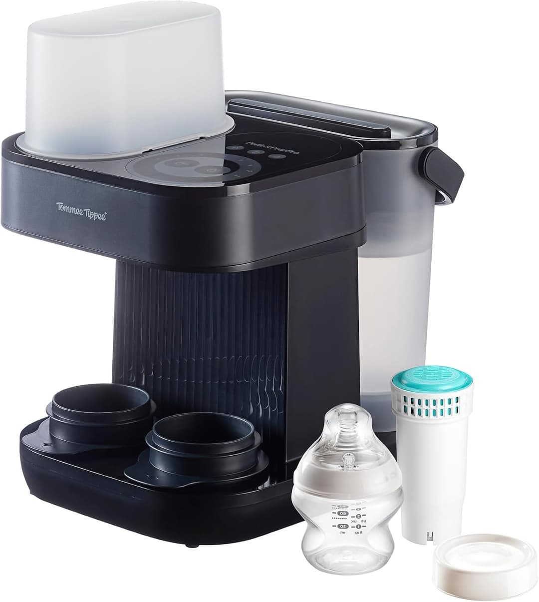 Tommee Tippee Perfect Prep Pro Baby Formula Feed Maker with Antibacterial Filter App Support - Slate - Image 1