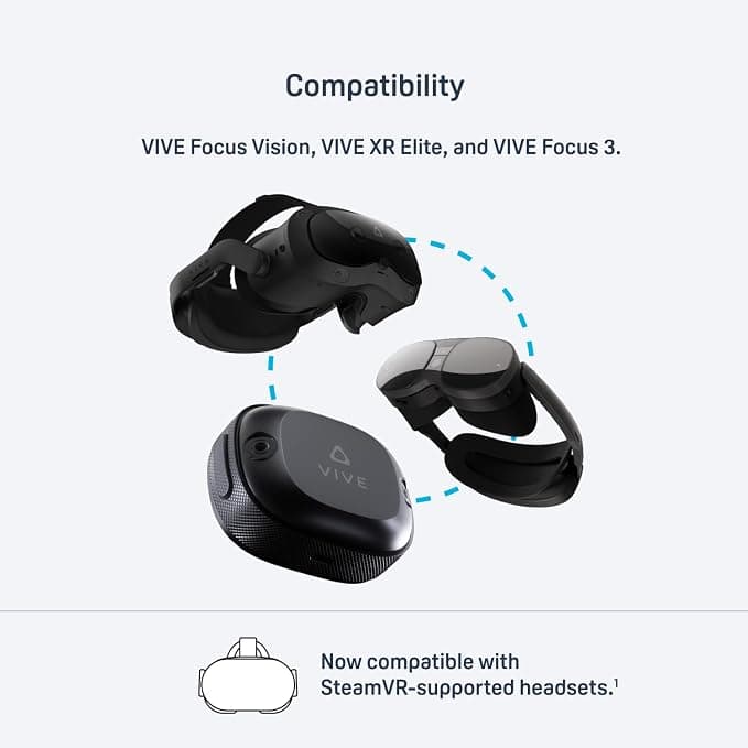 HTC VIVE Ultimate Tracker Wireless 6DoF VR Tracker - Black - Image 5