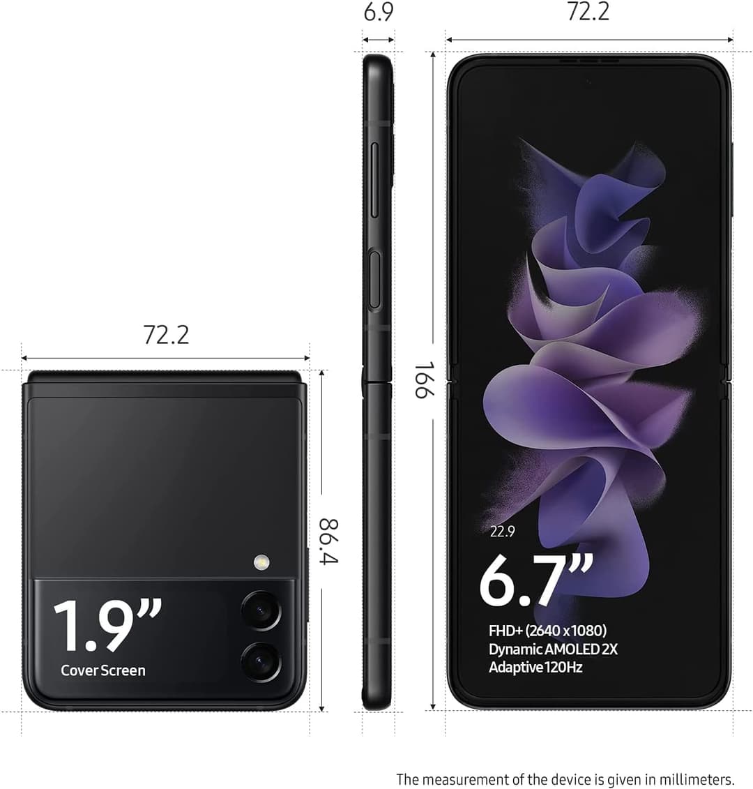Samsung Galaxy Z Flip3 Smartphone Android Folding phone 128GB - Black - Image 2