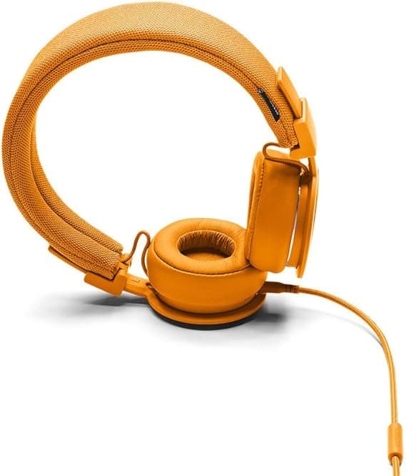 Urbanears Plattan ADV On-Ear Wired Headphones Foldable Lightweight with Remote & Mic - Orange - Image 2