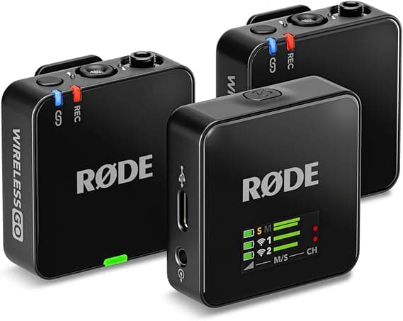 RØDE Wireless GO Gen 3 Compact Wireless Microphone 32-bit Float Recording, Auto Level Control, for Phones, Cameras & Computers - Image 1