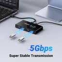 UGREEN 4-Port USB 3.0 Switch – High-Speed Peripheral Sharing for 2 Computers thumbnail 3