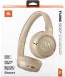 JBL Tune 530 BT Wireless On-Ear Headphones – 76H Battery, Pure Bass, Beige thumbnail 10