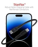 TitanFlex USB-C to Lightning Braided Fast Charging Cable 1.2M Black thumbnail 3