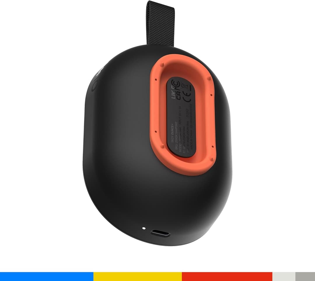 Skullcandy Ounce+ Wireless Bluetooth Speaker, IPX7 Waterproof, 16H Battery, TWS, Carry Strap – Black - Image 4