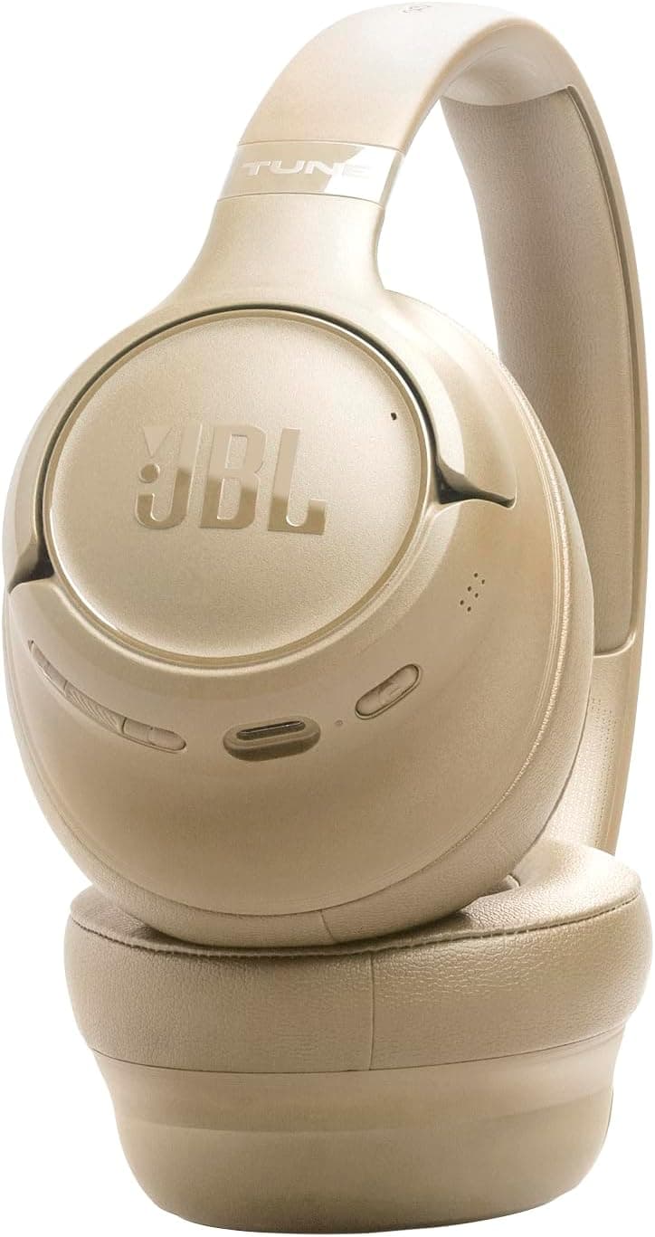 JBL Tune 730 BT Wireless Over-Ear Headphones with JBL Pure Bass Sound, Beige - Image 3