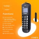 Zanco Wasp World's Smallest Unlocked Mobile Phone – Black thumbnail 1