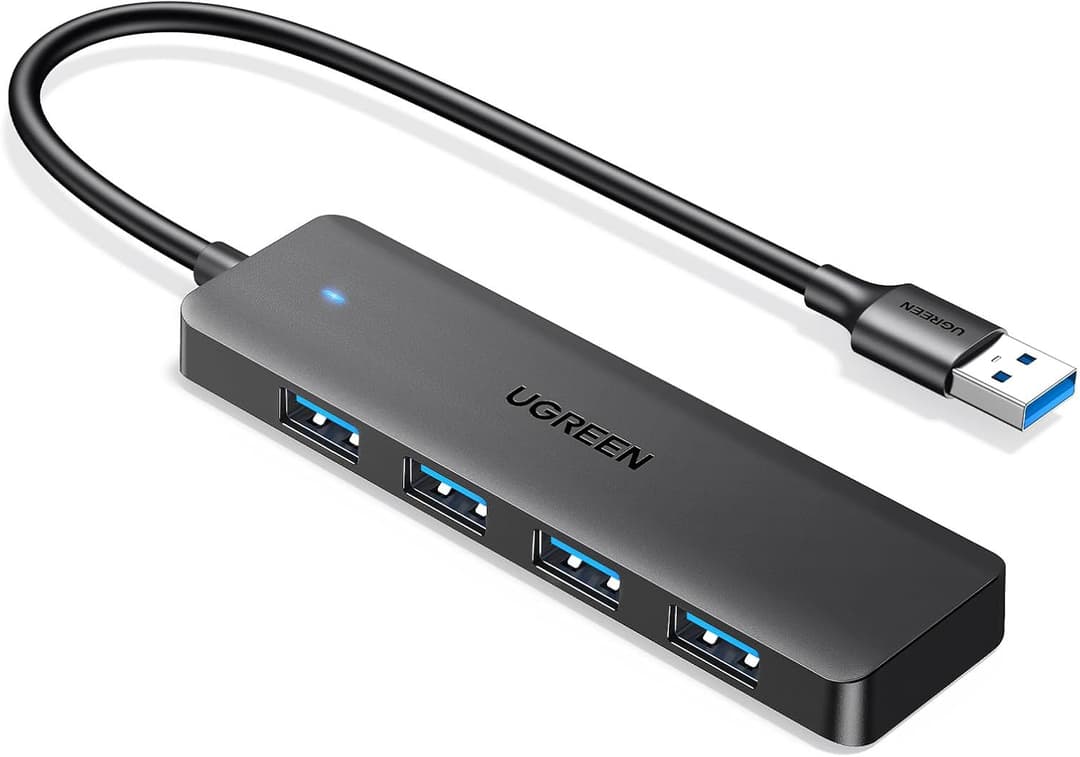 UGREEN 4-Port USB 3.0 Hub – Ultra Slim, 5Gbps High-Speed - Image 1