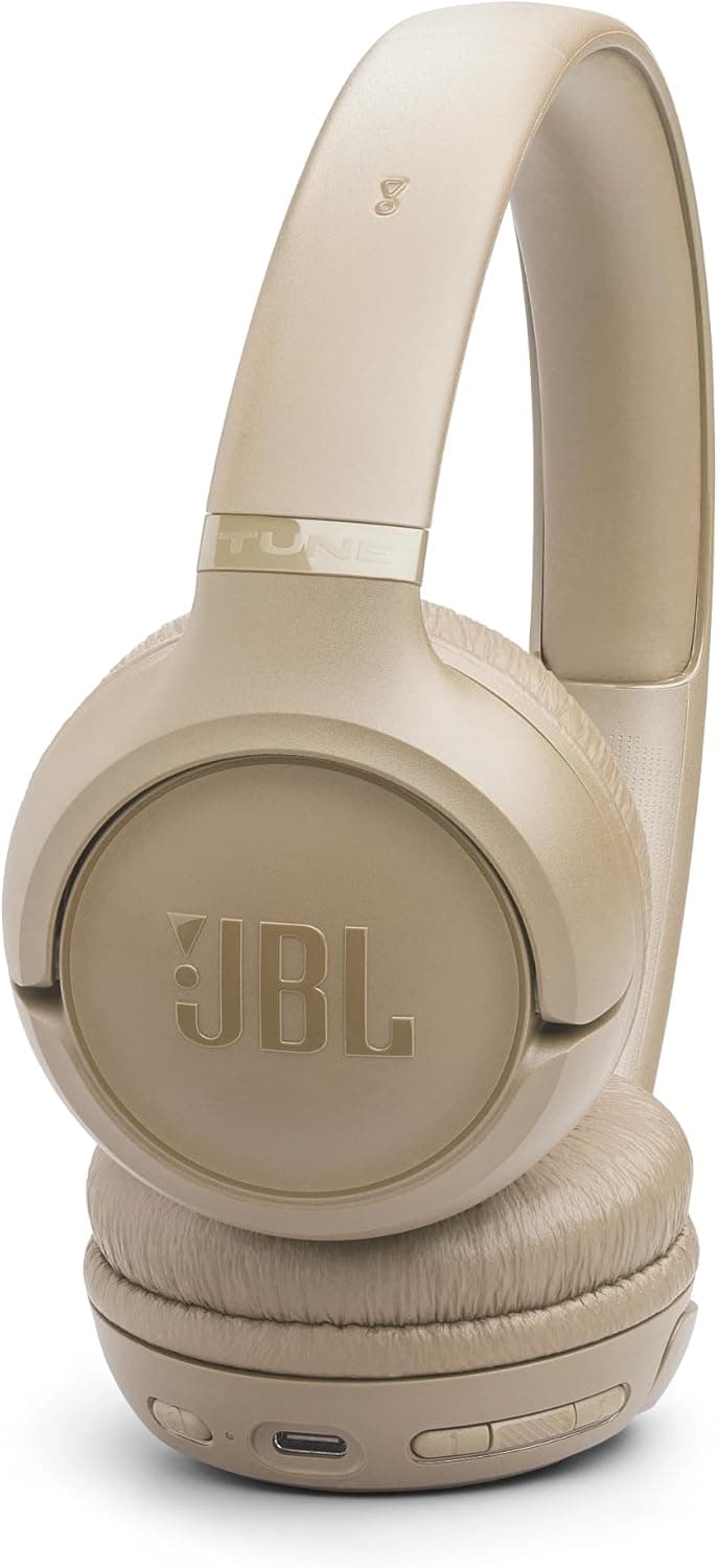 JBL Tune 530 BT Wireless On-Ear Headphones – 76H Battery, Pure Bass, Beige - Image 4