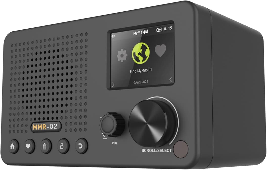 MyMasjid MMR-02 Digital WiFi Home Receiver Unlimited Range, Clear Audio Streaming - Black - Image 1