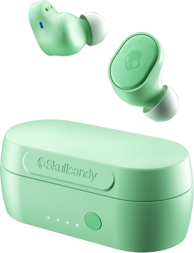 Skullcandy Sesh Evo True Wireless Earbuds - IP55 Water Resistant - Mint Green - Image 1