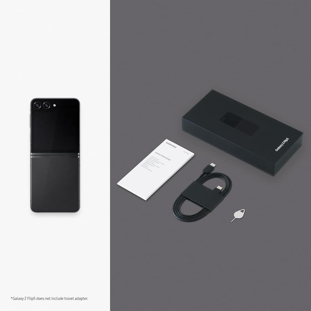 Samsung Galaxy Z Flip5, 512GB Foldable Android, Smartphone - Graphite - Image 6