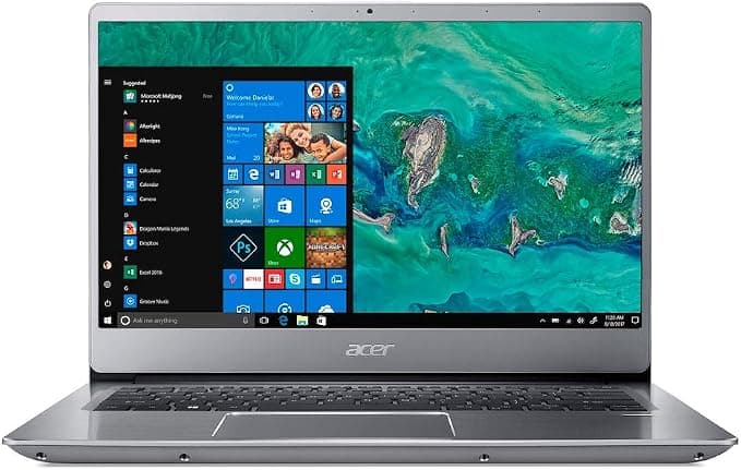 Acer Swift 3 SF314-56 Intel Core i7 Laptop 14 Inch Full HD 8GB RAM 512GB SSD Silver Windows 10 - Image 1