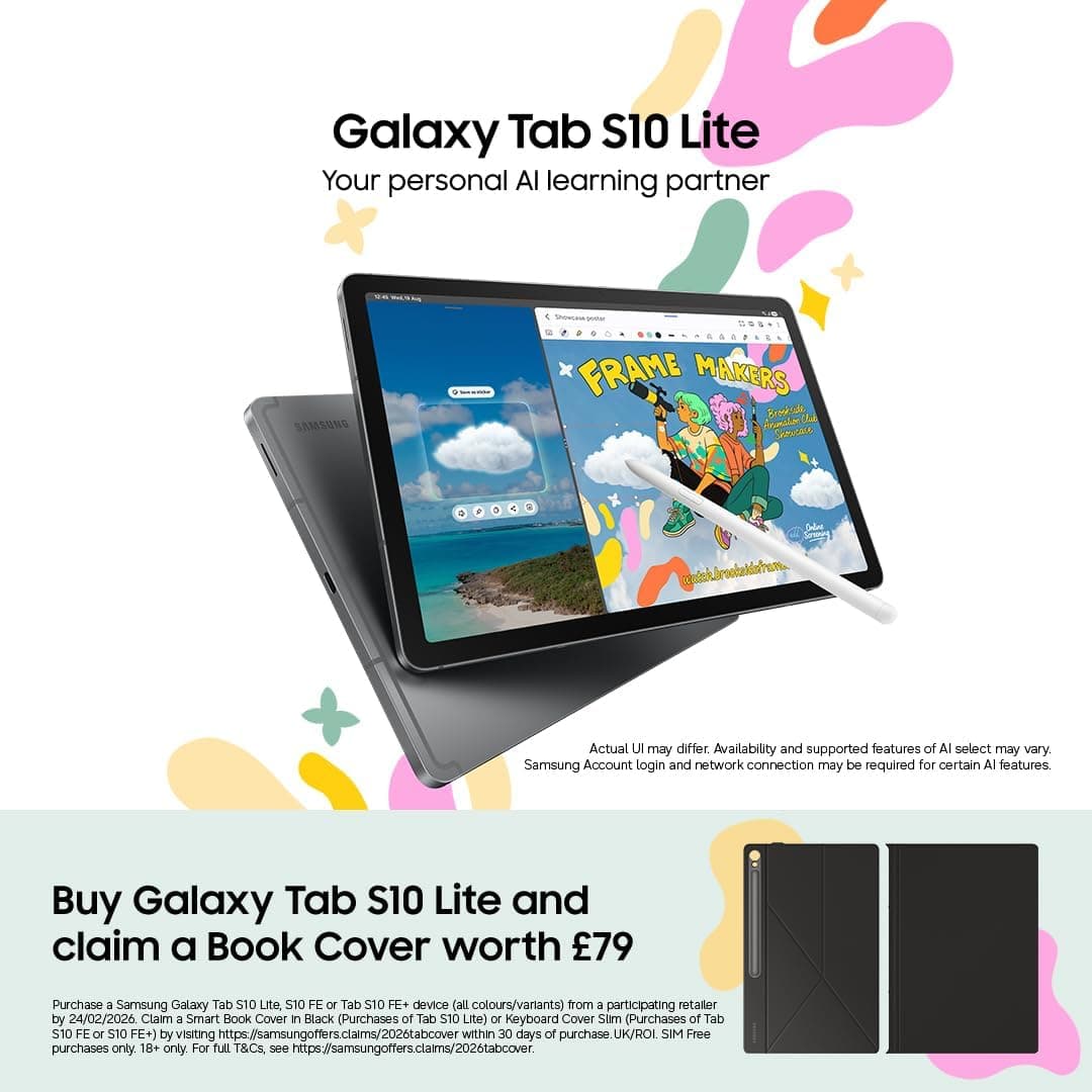 Samsung Galaxy Tab S10 Lite, AI Tablet, 6GB Memory, 128GB Storage, 10.9" 90Hz display - Coral Red - Image 2
