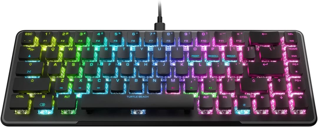 Turtle Beach Vulcan II Mini 65% Optical Mechanical Gaming Keyboard - Black - Image 1