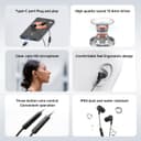 Xiaomi Type C Earphones 12.4mm Driver HD Microphone Three Button Control IP54 - Black thumbnail 3