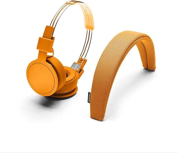 Urbanears Plattan ADV On-Ear Wired Headphones Foldable Lightweight with Remote & Mic - Orange - Image 3