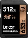 Lexar Professional 633x 512GB SDXC UHS-I Memory Card Up to 95MB/s (LSD512CBEU633)