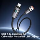 Mcdodo USB-A to Lightning Cable 4ft with LED Display – Nylon Braided Fast Charging for iPhone,1.2M iPad & AirPods thumbnail 6