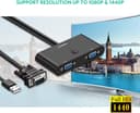 UGREEN 2-in-1 VGA Switch Box – 2 Ports, 1920x1440@60Hz thumbnail 4