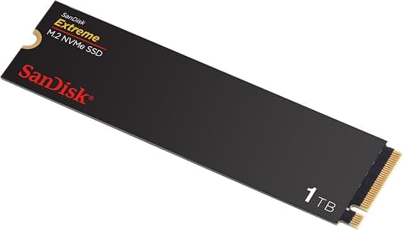 SanDisk Extreme 1TB M.2 NVMe PCIe Gen 4.0 Internal SSD- Black - Image 2
