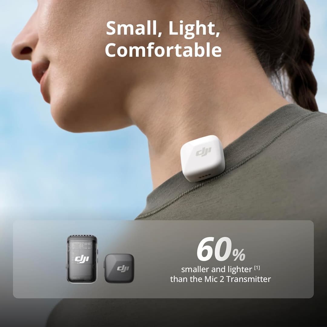 DJI Mic Mini Wireless Mic (1 TX + 1 RX) – Noise Cancelling, 400m Range - Image 7