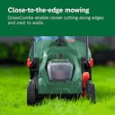 Bosch ROTAK 18V-34 Cordless Lawn Mower 34cm with 35L Grass Bag & Mulching Plug – Green thumbnail 4