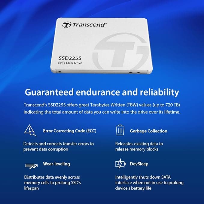 Transcend SSD225S 1TB 2.5 Inch SATA III Internal SSD 6Gb/s 3D NAND TS1TSSD225S - Image 5
