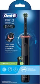 Oral-B Pro 3 3000 Cross Action Electric Toothbrush x2 - Black thumbnail 1