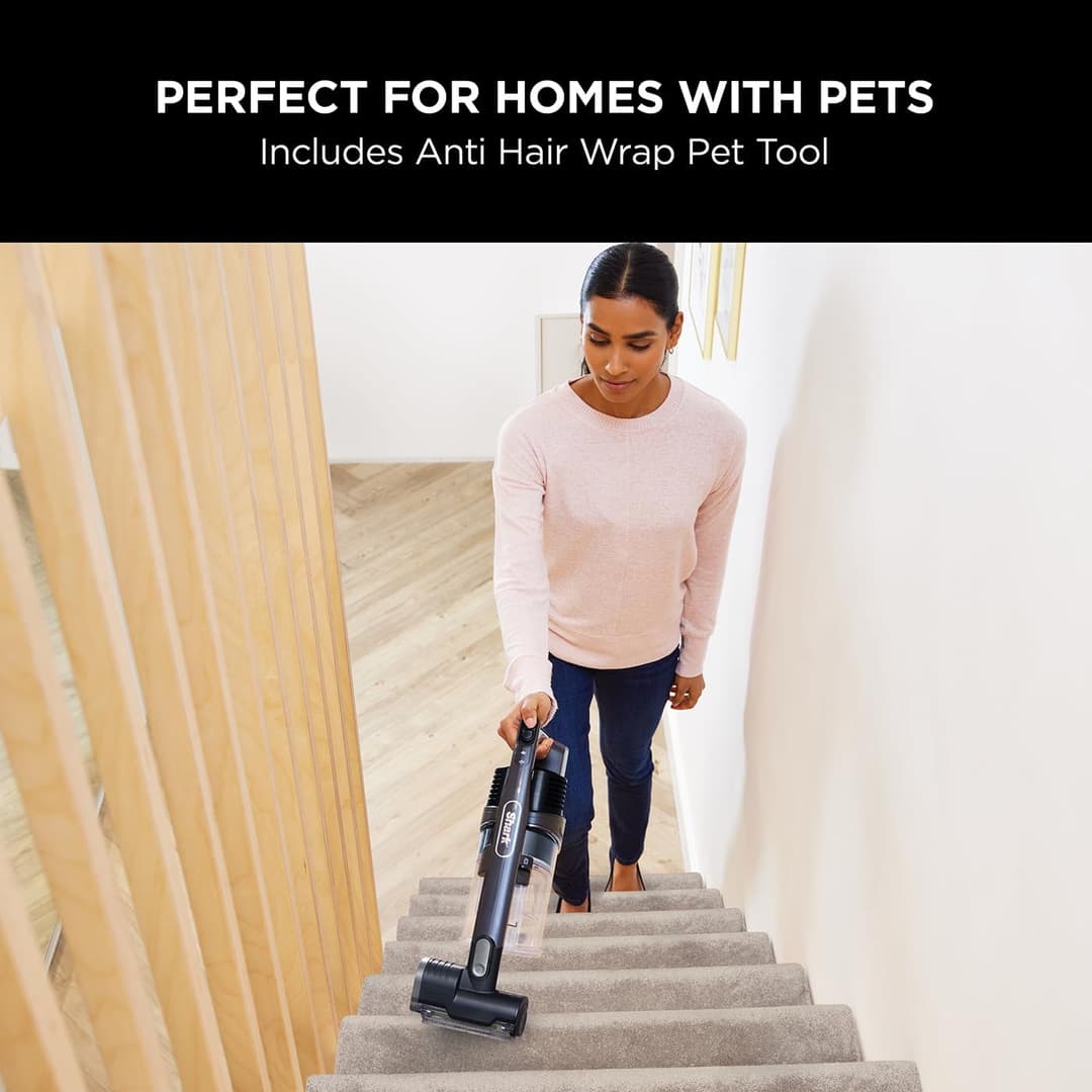 Shark Cordless Stick Vacuum Cleaner IZ202AMZUKT with Anti Hair Wrap Technology, 40 Minute Run Time, Black - Image 7