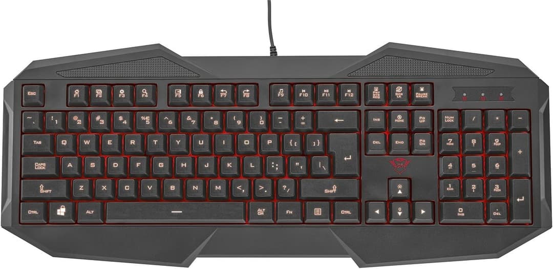 Trust GXT 830 Gaming Keyboard 3-Color LED Backlight, 6-Key Anti-Ghosting, 12 Multimedia Keys - Image 3