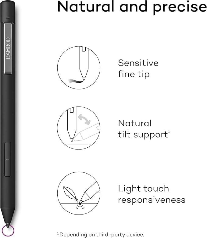 WACOM Bamboo Ink Plus Stylus - Black - Image 4