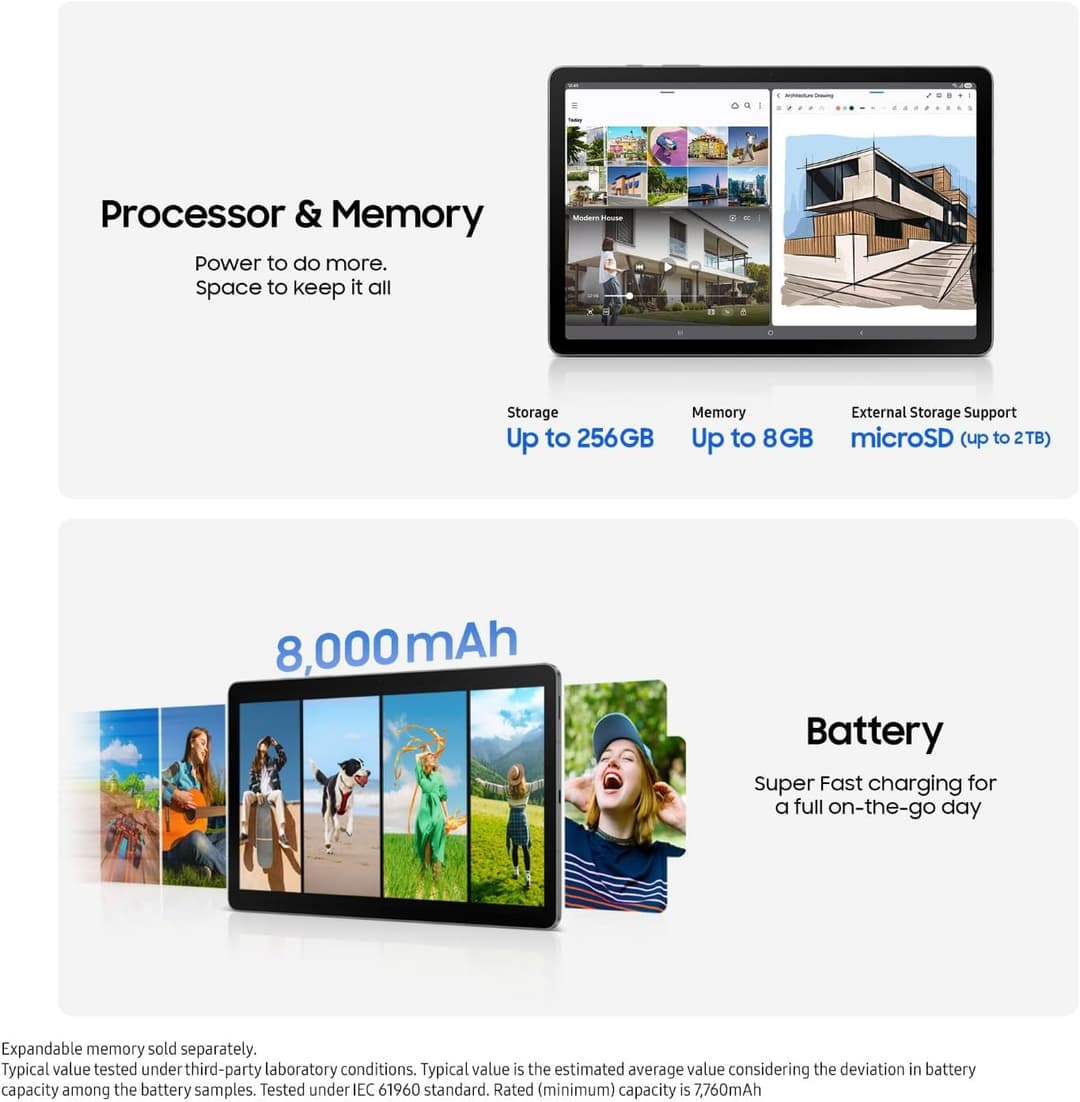 Samsung Galaxy Tab S10 Lite, AI Tablet, 6GB Memory, 128GB Storage, 10.9" 90Hz display - Coral Red - Image 4