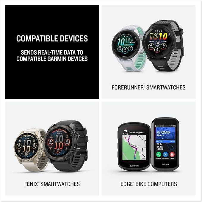 Garmin HRM 200 Heart Rate Monitor XS/S Black - Image 5