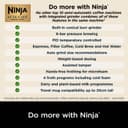 Ninja Luxe Premier 3-in-1 Coffee Machine with Built-In Grinder & Milk Frother Gun Metal ES601UKGM thumbnail 8