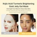 Medicube Kojic Acid Turmeric Brightening Gold Jelly Gel Mask 4 Pack Overnight Korean Face Mask for Glow & Hydration thumbnail 2