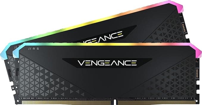 Corsair Vengeance RGB RS 16GB (2x8GB) DDR4 3200MHz CL16 Desktop Memory Kit - Black