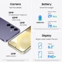 Samsung Galaxy S24, AI Android Smartphone, 8GB RAM, 256GB Storage, 50MP Camera, Long Battery Life, Amber Yellow, 3 Year Manufacturer Extended Warranty (UK Version) thumbnail 3