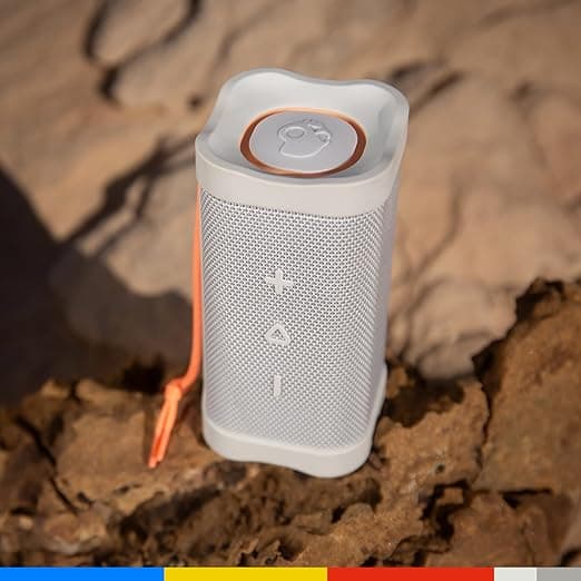 Skullcandy Terrain XL Portable Bluetooth Speaker – IPX7 Waterproof, 18H Battery, Bone/Orange - Image 5