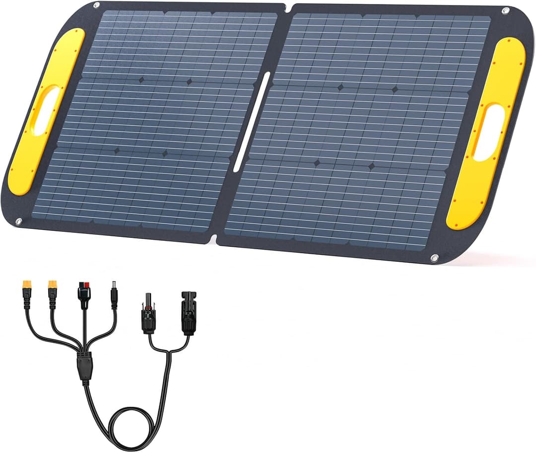 VTOMAN VS110 110W Portable Foldable Solar Panel - Black - Image 1