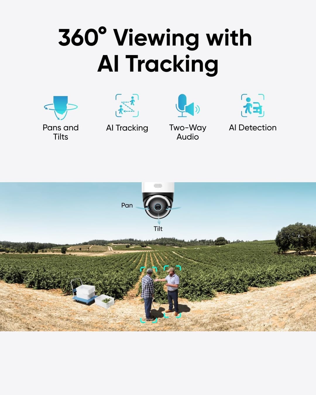 Eufy 4G LTE Cam S330 4K Solar Wireless Camera Pan & Tilt AI Tracking - White - Image 5