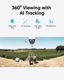 Eufy 4G LTE Cam S330 4K Solar Wireless Camera Pan & Tilt AI Tracking - White thumbnail 5