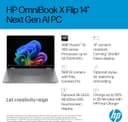 HP OmniBook X Flip NGAI 14 Inch AI Laptop AMD Ryzen AI 7 350 24GB RAM 1TB OLED Touchscreen - Silver thumbnail 4