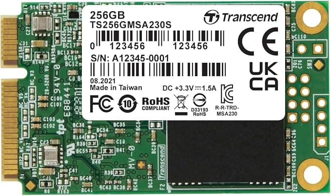 Transcend MSA230S 256GB SATA III SSD TS256GMSA230S - Image 1