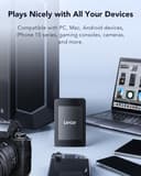 Lexar SL500M 1TB Portable External SSD USB 3.2 Gen 2x2 Magnetic Game thumbnail 5