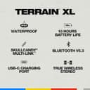 Skullcandy Terrain XL Portable Bluetooth Speaker – IPX7 Waterproof, 18H Battery, Bone/Orange thumbnail 2
