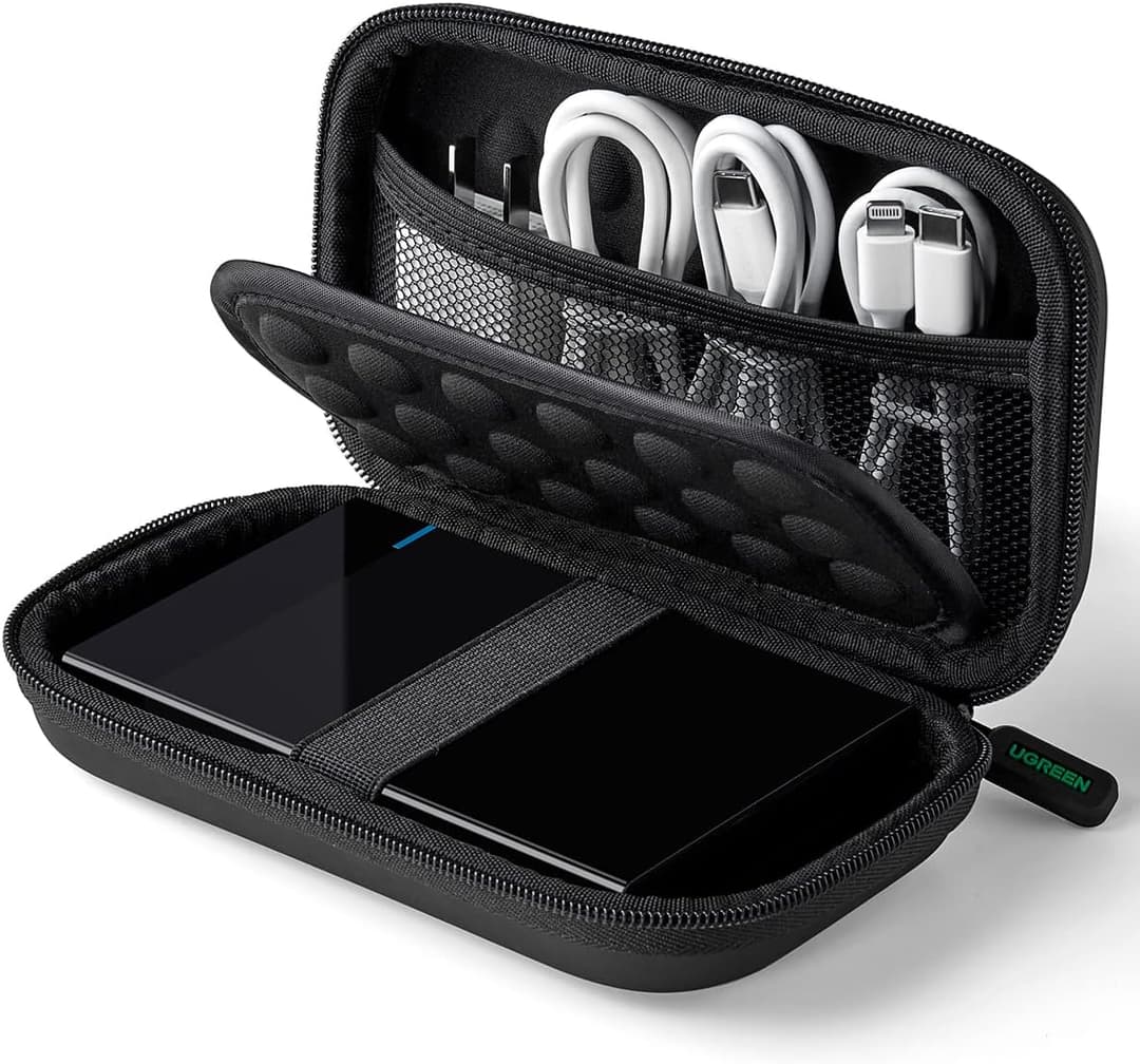 UGREEN 2.5" Portable Hard Drive Case – Waterproof EVA Storage Pouch - Image 1